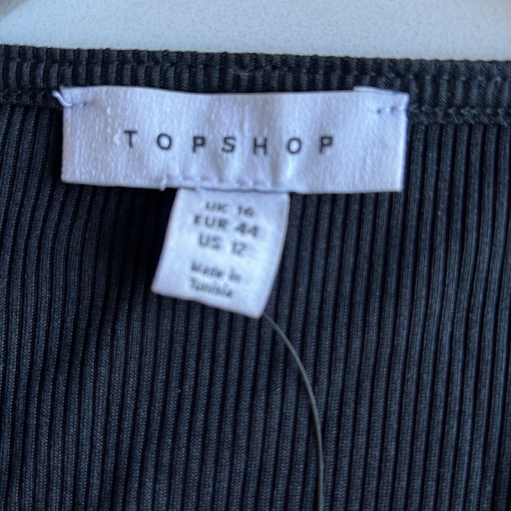 Topshop Ribbed Keyhole Dress - Picture 7 of 8